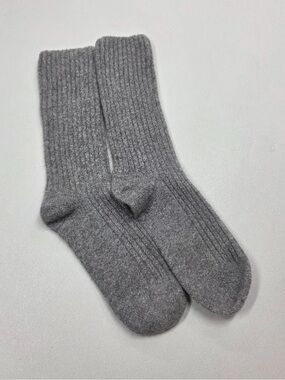NWOT QUINCE Cashmere Trouser Sock XS/Small Heather Grey 8250